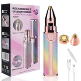 2-in-1 Electric Epilator & Eyebrow Trimmer - Rechargeable Mini Razor